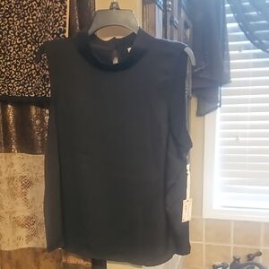 Black Tape_ Classic Black Sleeveless Top